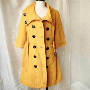 Yellow Double Breasted Jacket